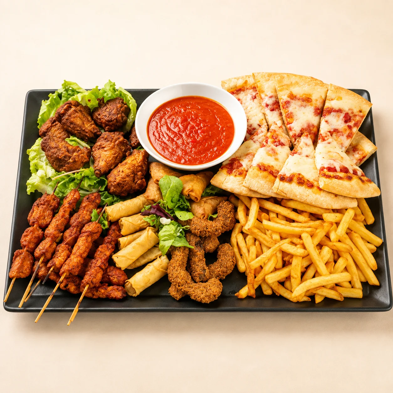 Vegetarian Hot Savoury Platter